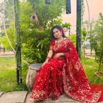 অরিজিনাল ৮০ কাউন্ট টাঙ্গাইল হ্যান্ডমেড টেনসেল  জামদানি শাড়ি