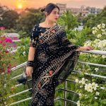 অরিজিনাল ৮০ কাউন্ট টাঙ্গাইল হ্যান্ডমেড টেনসেল  জামদানি শাড়ি