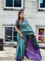 প্রিমিয়াম কাঞ্চি কাতান শাড়ি - Image 3