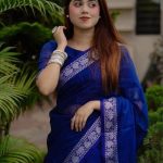 হাফ সিল্ক নকশি পাড় শাড়ি