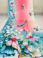 Most Viral Digital Printed Topetor Silk Saree - Image 3