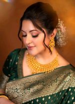 ✨ ইন্ডিয়ান অরিজিনাল প্রিমিয়াম সফট সিল্ক কাঞ্জি কাতান শাড়ি 🌺 - Image 3