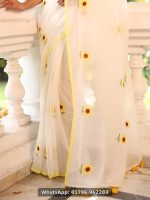 🌻 Premium Digital Printed Silk Saree 🌻 - Image 7